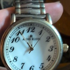 Anne Klein Women’s Quartz Watch White Dial Arabic Numerals Silver Band