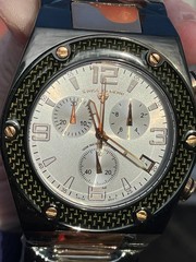 Swiss Legend Throttle Chronograph Black/Rose Gold Watch SL-40025-RB-22 NOS FULL