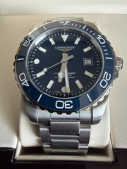 Longines HydroConquest 42mm, L37884966, Blue/Blue, Full Set, 5-yr Warranty