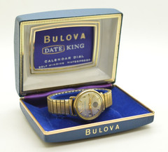 Memphis State University Basketball Bulova 66 DATE KING Automatic Watch 11ALACD