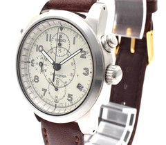 Vintage SEIKO SUS Bullhead 7T27-7A40 Date Chronograph Quartz Men’s Watch JAPAN