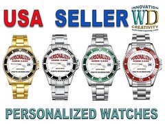 Personalized Watch custom Logo Pic Photo men’s women’s NEW Quartz WR 3ATM