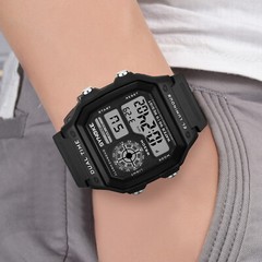 Army Green Mens Digital Watch Multifunction Waterproof Casual Wristwatch Sports