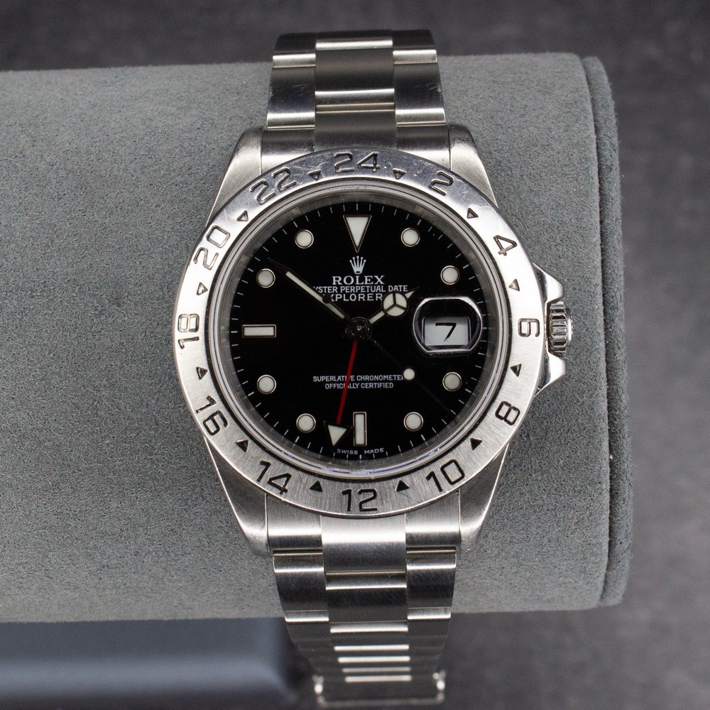 Rolex Explorer II 16570 40mm 24 hour GMT Black Dial P Serial 2000