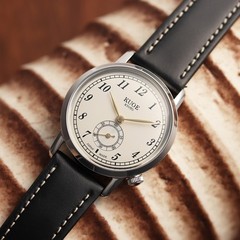 KUOE KYOTO OLD SMITH 90-007 Small Seconds Automatic Black Cordovan Strap 35mm