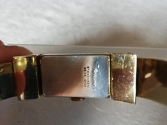 Vintage ladies Larex wrist watch 15 jewels fond acier wind up bangle strap