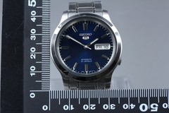 [Exc+5] Vintage Seiko 5 7S26-02J0 Blue 21J Day Date AT Men’s Watch From JAPAN