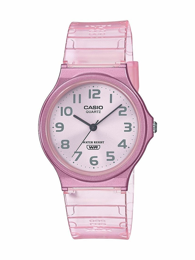 Casio Analog Watch POP – Blue, Pink, Gray, Clear – Adult Unisex – MQ-24S