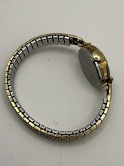 Vtg Kord 21 Jewels Ladies Mechanical Cocktail Watch Beautiful Speidel Band RUNS