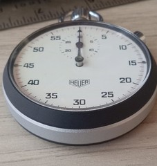 Vintage Heuer Stopwatch Ref. 408.201 Swiss Made 1970’s Rare EX-NMT