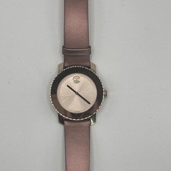 Movado BOLD Women’s Swiss Watch Rose Gold Pink Leather Strap MB.01.3.34.6267