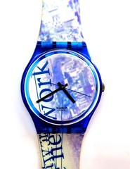 NEW Swatch Watch NETWORK GN165 with Case and Papers 1996 NOS Gents