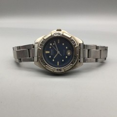 Guess Waterpro Womens Watch 30mm Blue Dial Silver Tone Date New Battery 5.75″