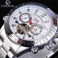 Big Tourbillion Self Winding Sport Watch. Day / Date Waterproof Mens Watch Gift