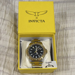 Invicta I-Force Men’s Quartz Analog Two-Tone Bracelet Black Dial 46mm w/ Box