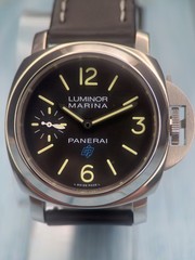 Panerai Luminor Marina Logo PAM00777 44mm Manual Black Dial Box Papers