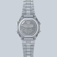 Casio A168WEPC-7ADR PAC-MAN Limited Edition Digital Watch Silver Steel Retro New