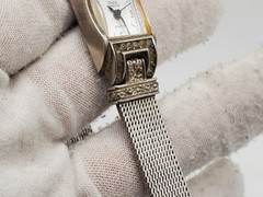 Geneva Limited Edition Watch Women 16mm Silver Tone White Dial New Battery