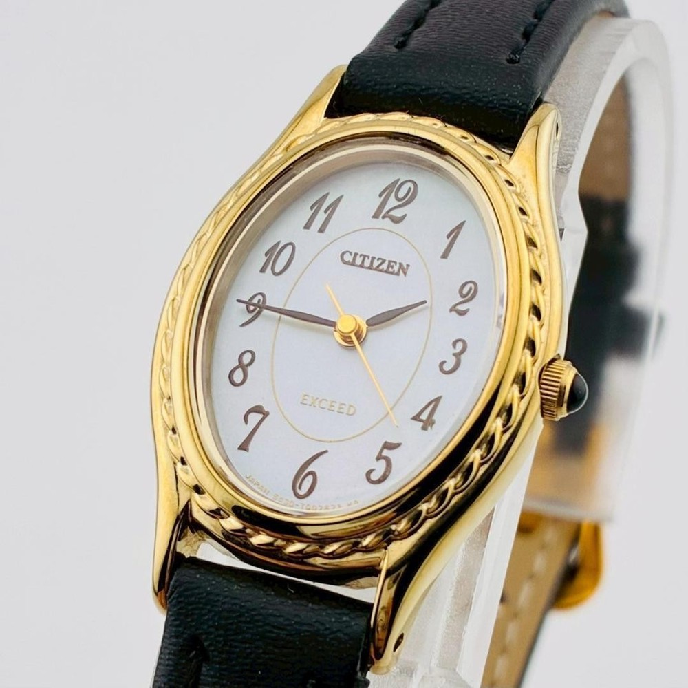 Citizen Shell Gold Ladies Quartz Watch Oval Case 5430-T004539 wrist 17.5cm/6.9in