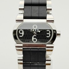 FRED Move One FD012011 Quartz Black Dial Swiss Made Unisex Watch Analog In hand