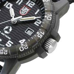 Luminox Men’s 44 mm Leatherback Sea Turtle ECO Swiss Black Watch XS.0321.ECO