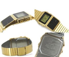 CASIO DBC-611G-1 DATABANK VINTAGE SERIES GOLD DIGITAL WATCH
