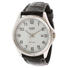 Casio MTP-1183E-7B Men’s Simple Design Analog Watch, Date Display, Leather Strap