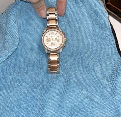 Express Women’s Two-Tone Stainless Steel Crystal Bezel Quartz Watch 50m