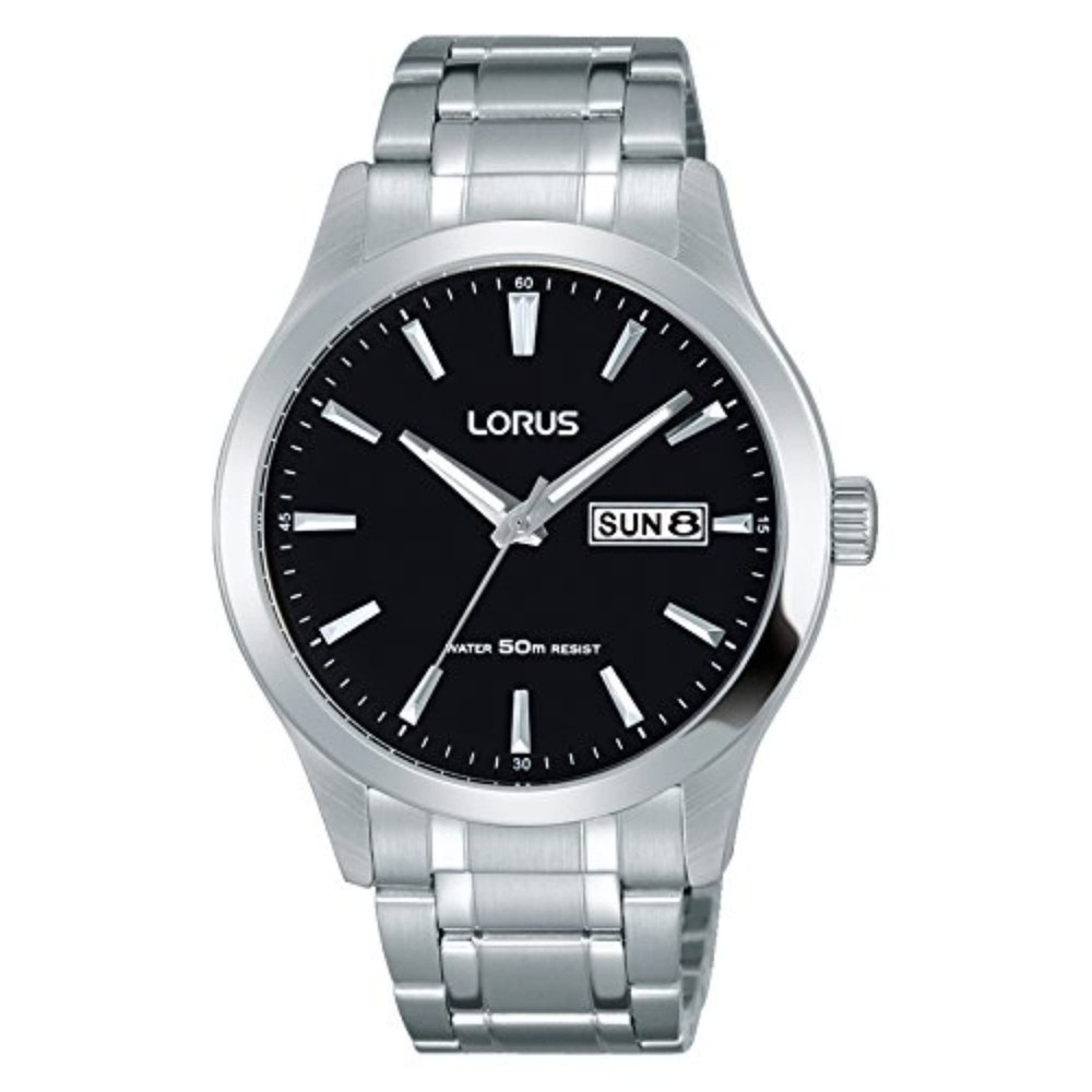 Lorus RXN23DX9 Unisex Analogue Watch with Plated Stainless Steel Strap Fashion