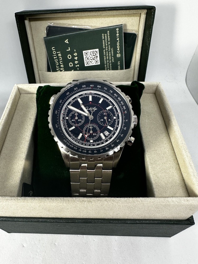 Cadola Mens Watch Noire CD-1009-11 Volaron Chronograph