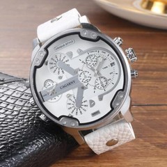 Dual Time Display Sport Men’s Watches Luxury Brand Big Dial Watches