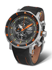 Vostok-Europe Lunokhod YM86-620A506 Tritium Chronograph Alarm Dive Watch 49mm