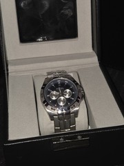 Fossil Men’s Chronograph Stainless Steel Wrist Watch Blue Dial