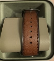 Fossil Stainless Steel Everett Chronograph With Brown Leather Band FS5799