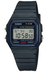 CASIO Watch Collection Men’s Black F-91W-1JH
