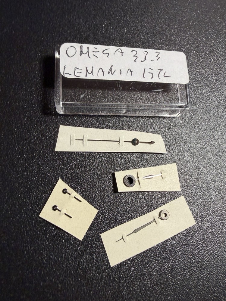OMEGA Lemania 33.3 CHRO 15TL NOS Original Chronograph Hands Set Vintage Rare