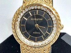 [A1R] SILVER STONE Rhinestone Bezel Women’s JMM1253 [z8p]