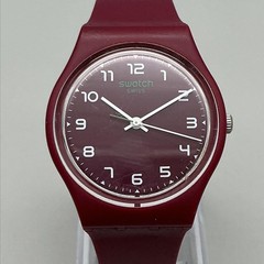 Swatch Wakit Mens Watch 34mm Red SO28R103 Swiss Made 2019 New Battery