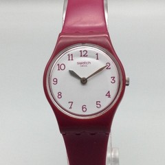 Vintage Swatch Redbelle Womens Watch 20mm White Dial Pink Swiss New Battery