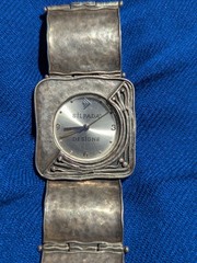 Silpada Designs 925 Hammered Sterling Silver Watch Square 59.0 grams New Battery