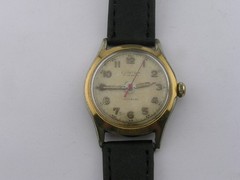Vintage Clinton Military Style Watch 1940’s 17j Tropic Dial Working as Found