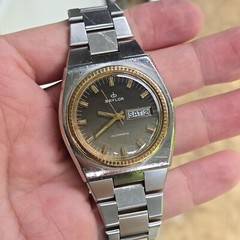 Vintage BAYLOR men’s automatic watch day/date swiss ETA 2789 17Jewels 1970s