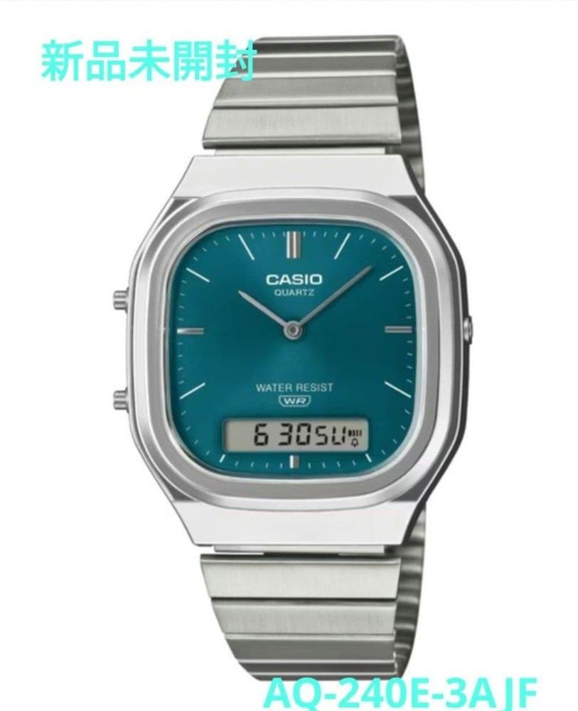 New Casio AQ 240E 3AJF Rare Blue Green