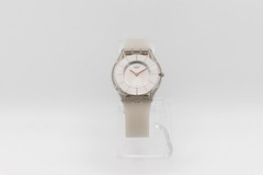 Swatch Skin Ghost SFM129 Ultra-Thin Gray Quartz Transparent Dial Watch – Running