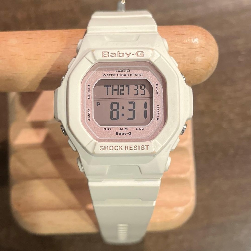 Off-white working Casio Baby-G Pink Square 5606 watch