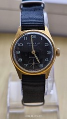 VINTAGE KIENZLE MARKANT ANTIMAGNETIC GERMAN MEN’S WRIST Watch Black Dial
