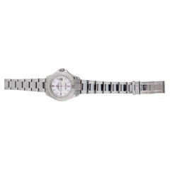 Rolex Yachtmaster 16622 40mm Platinum Bezel Ruby Gem Dial Steel Oyster Watch
