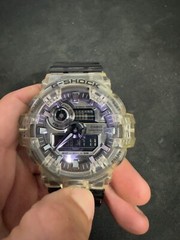 G-Shock Casio Men’s Ana-Digi Clear Skeleton Series GA700SK-1A No Box