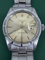1965 Silver Patina Dial Rolex Oyster Perpetual Date 34mm Model 1501