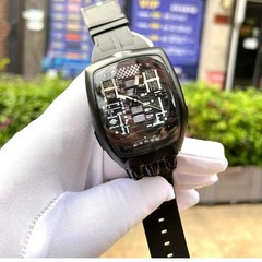 Skeleton V16 Engine Watch Men Mechanical Retro Racing Sport
